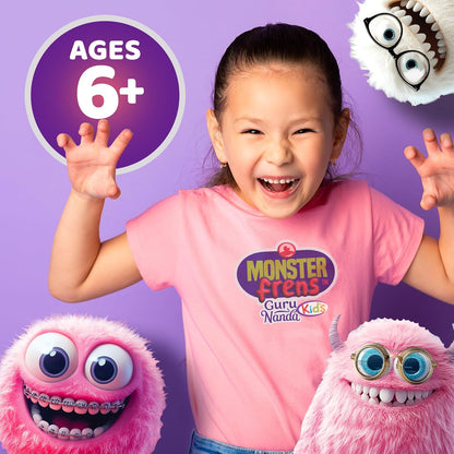GuruNanda Kids Water Flosser with 4 Modes & Nozzles, 2-Min Smart Timer, Monster Frens Theme for Ages 6+