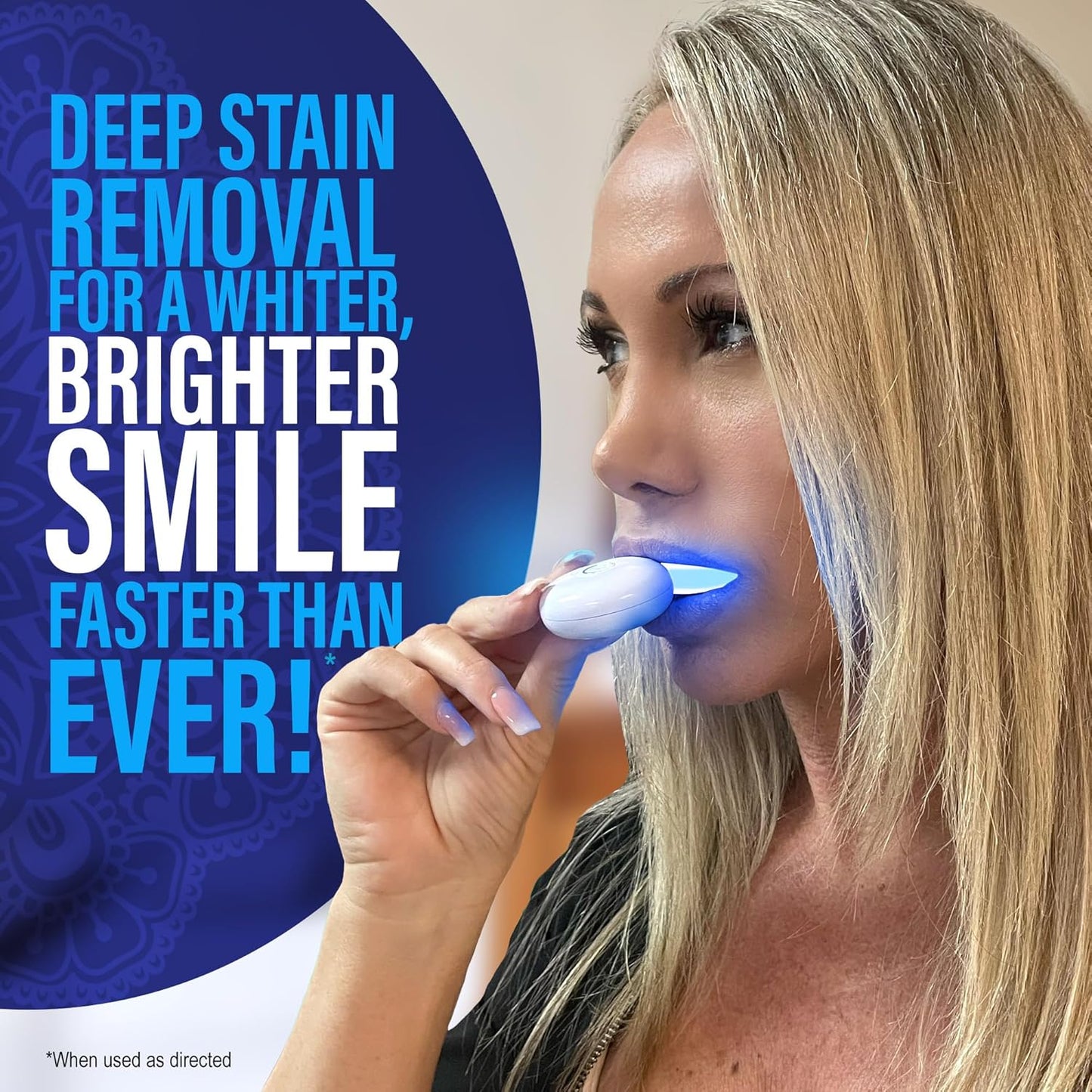 GuruNanda Wireless Teeth Whitening Kit with LED Light & Pen – Removes Coffee & Food Stains, 40 Treatments