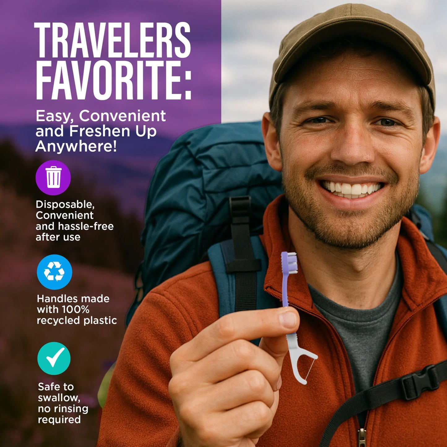 6-in-1 Ready to Go Butter on Gums Pre-Pasted Toothbrushes 2.0 - 21 Count